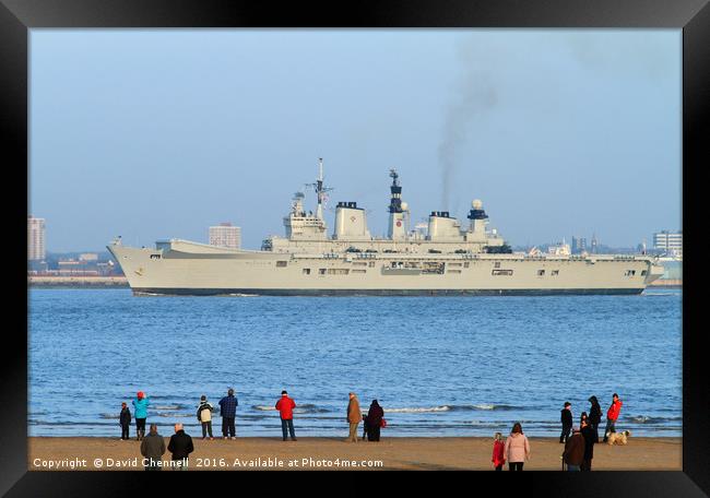 HMS illustrious Framed Print by David Chennell