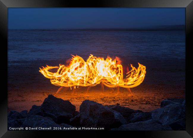 Firestorm  Framed Print by David Chennell