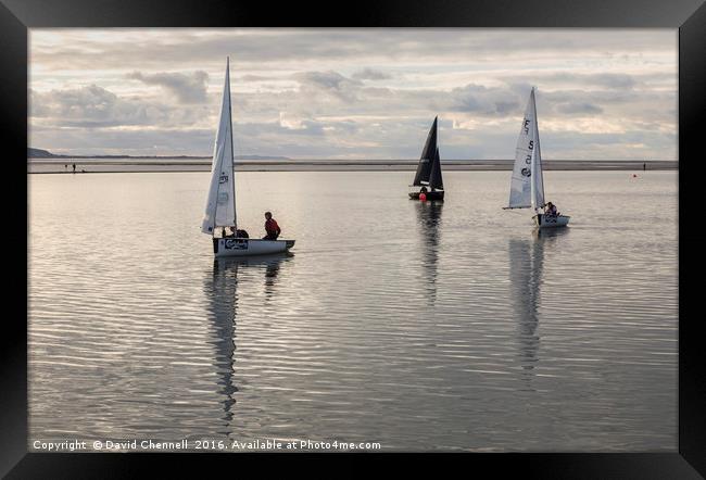 Calm Water Sailing Framed Print by David Chennell