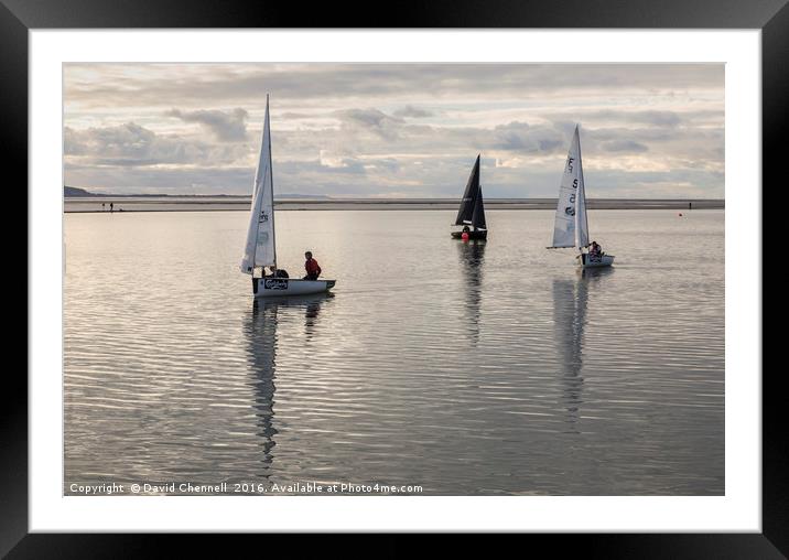 Calm Water Sailing Framed Mounted Print by David Chennell