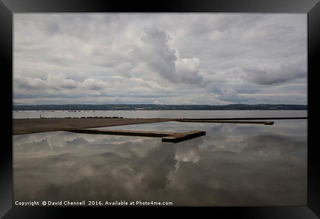 West Kirby Marine Lake   Framed Print by David Chennell