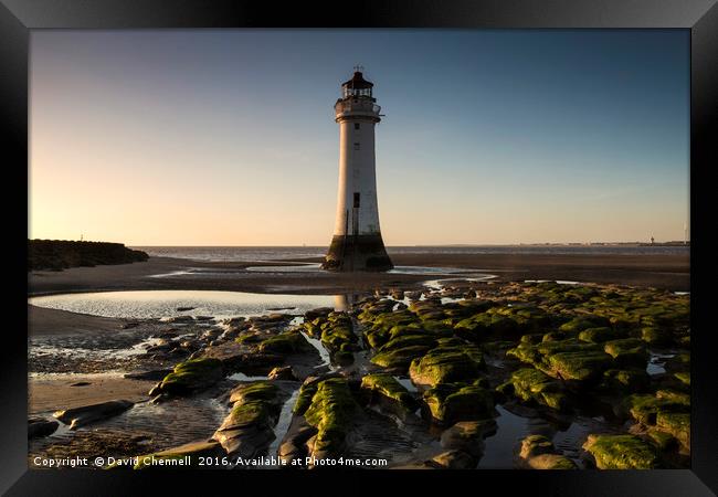 New Brighton Lighthouse   Framed Print by David Chennell