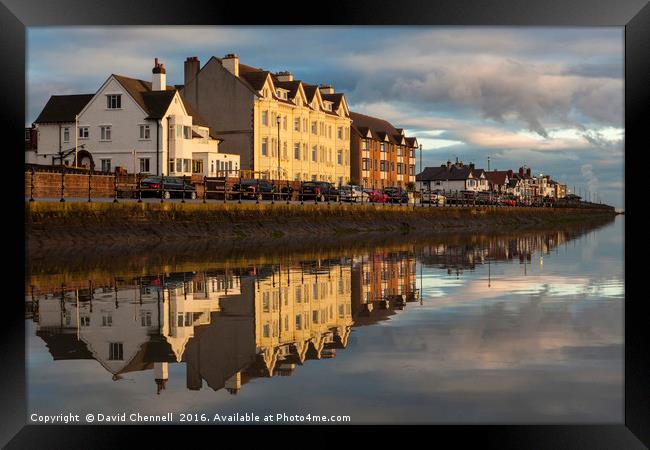 West Kirby Marine Lake    Framed Print by David Chennell