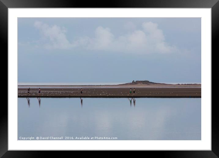 Little Eye Runners  Framed Mounted Print by David Chennell