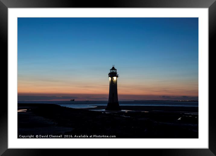 Perch Rock Lighthouse  Framed Mounted Print by David Chennell