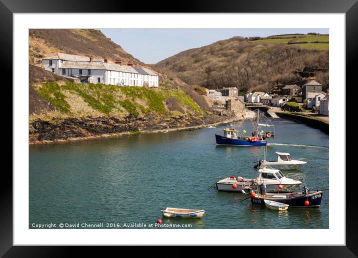 Boscastle Harbour Framed Mounted Print by David Chennell