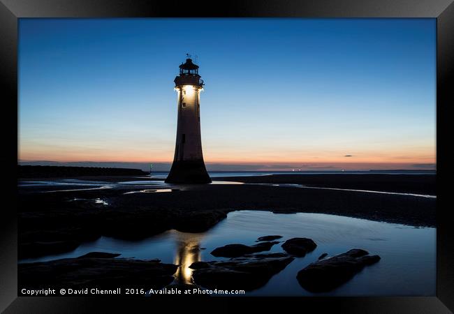 Perch Rock Lighthouse   Framed Print by David Chennell
