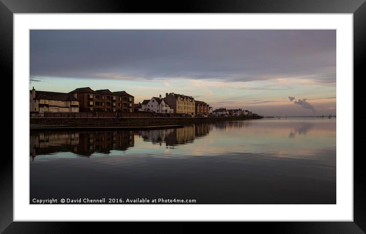 West Kirby Marine Lake     Framed Mounted Print by David Chennell