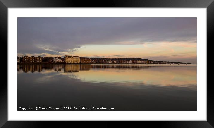 West Kirby Marine Lake  Framed Mounted Print by David Chennell