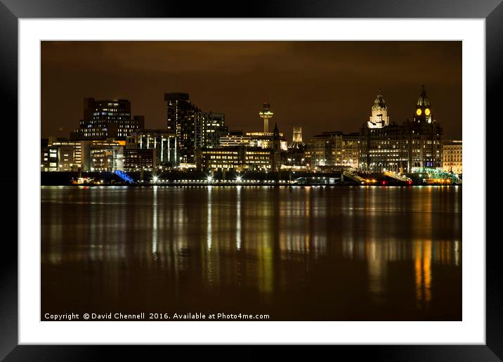 Liverpool Waterfront    Framed Mounted Print by David Chennell
