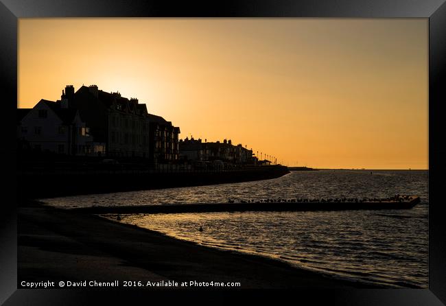 West Kirby Golden Sunrise Framed Print by David Chennell