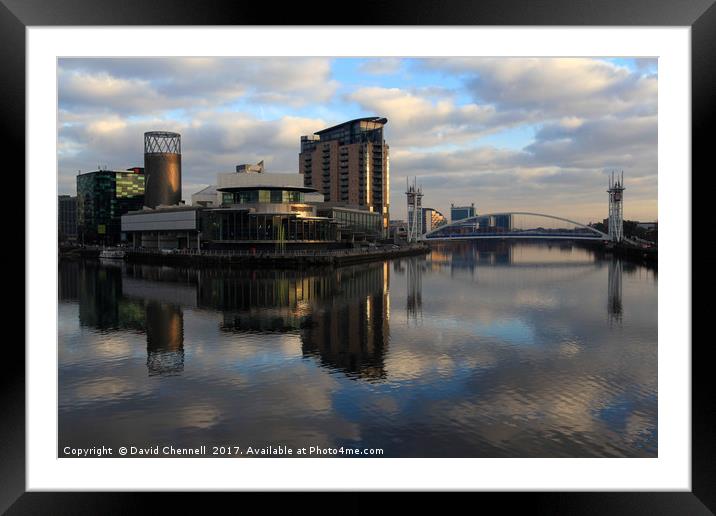 Salford Quays    Framed Mounted Print by David Chennell