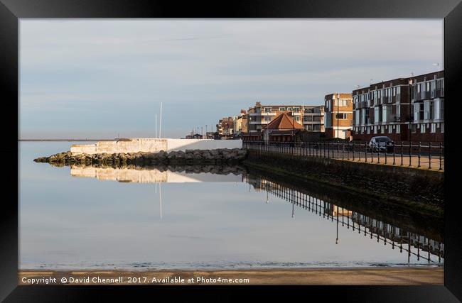 West Kirby Marine Lake     Framed Print by David Chennell
