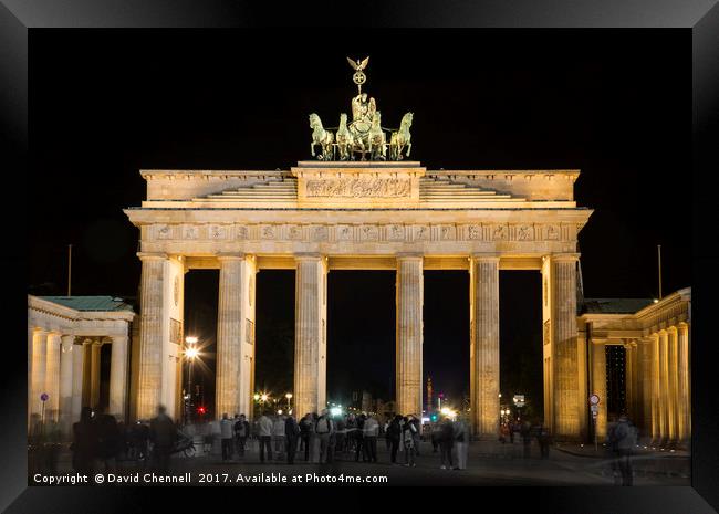 Brandenburg Gate Framed Print by David Chennell