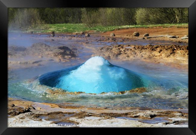 Geyser Dome Framed Print by David Chennell