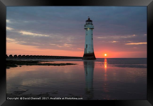 Perch Rock Lighthouse Framed Print by David Chennell