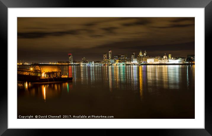 Liverpool Waterfront    Framed Mounted Print by David Chennell
