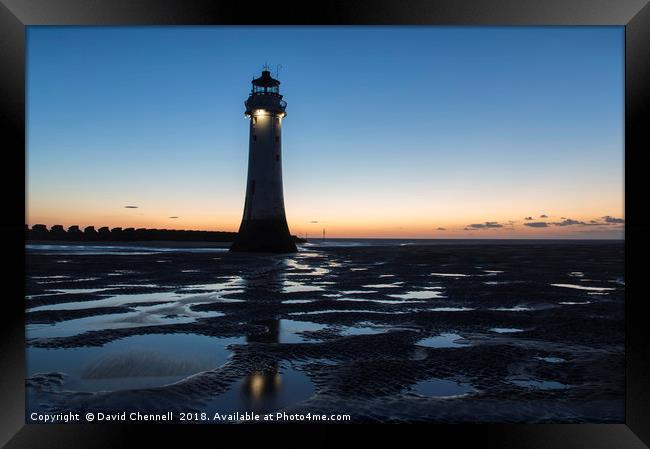 Perch Rock Lighthouse   Framed Print by David Chennell