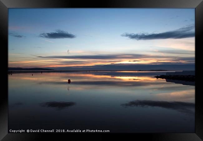 West Kirby Marine Lake   Framed Print by David Chennell