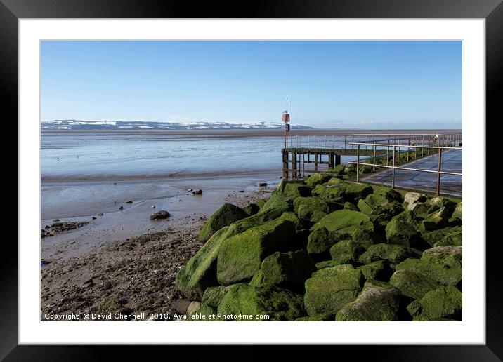 West Kirby Marine Lake Jetty Framed Mounted Print by David Chennell