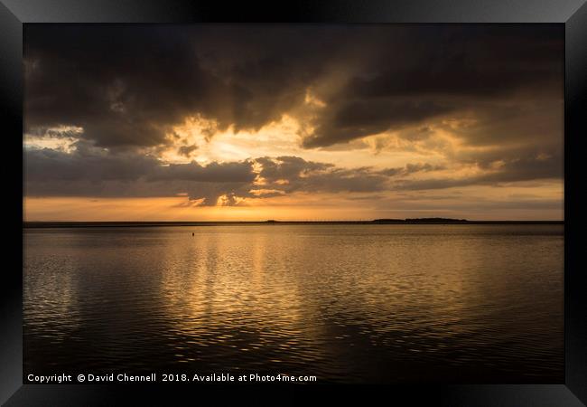 West Kirby Sunset    Framed Print by David Chennell
