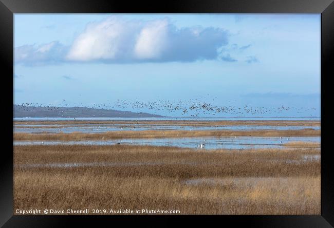 Parkgate Marshes High Tide Framed Print by David Chennell