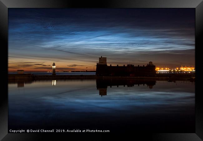 New Brighton Noctilucent Clouds Framed Print by David Chennell