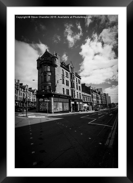  Glasgow Tenements Framed Mounted Print by Steve Chandler