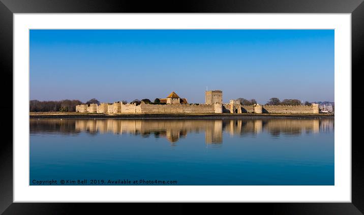 Porchester Castle Framed Mounted Print by Kim Bell