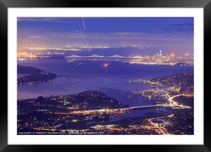 The best view of San Francisco Framed Mounted Print by Vladimir Korolkov