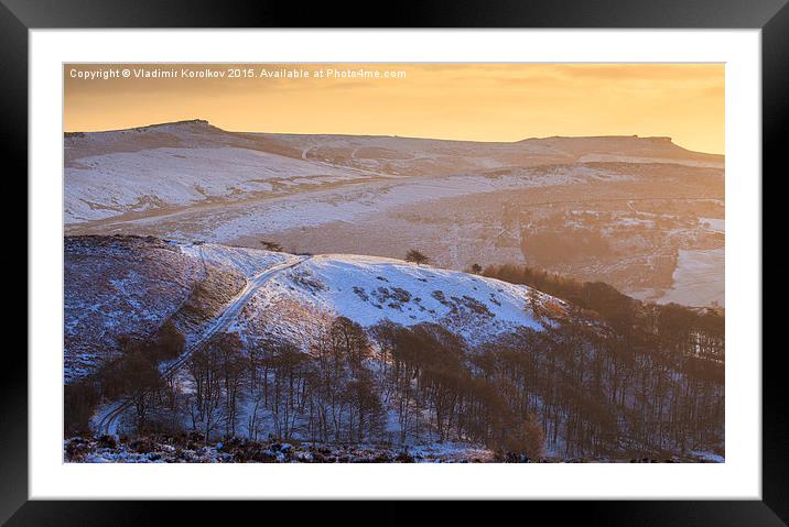  First snow in Peaks Framed Mounted Print by Vladimir Korolkov