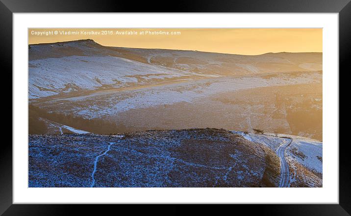  First snow in Peaks Framed Mounted Print by Vladimir Korolkov