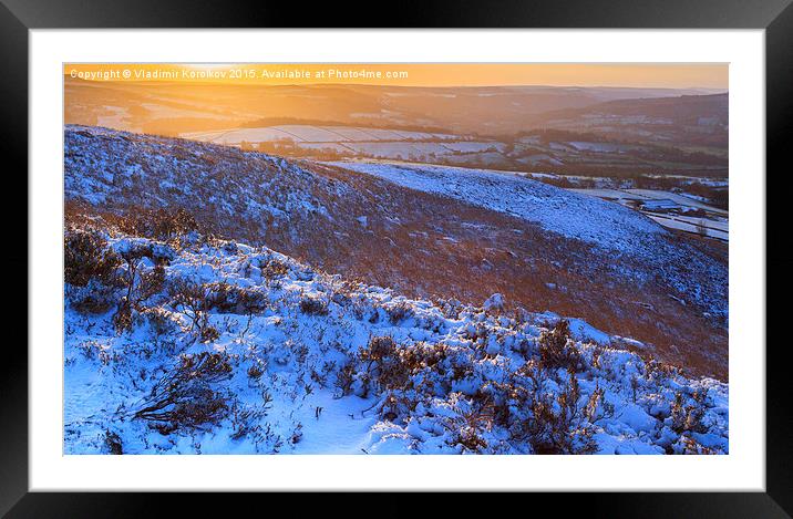  Glittering Snow Framed Mounted Print by Vladimir Korolkov