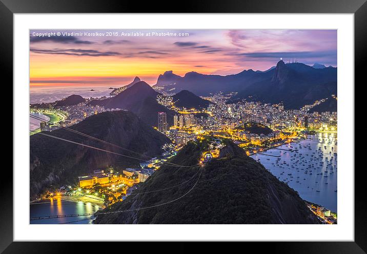  Magnificent Rio Framed Mounted Print by Vladimir Korolkov