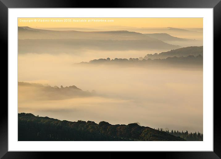  Early morning in Peaks Framed Mounted Print by Vladimir Korolkov