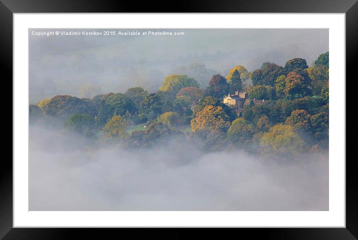 Emerging from the fog Framed Mounted Print by Vladimir Korolkov