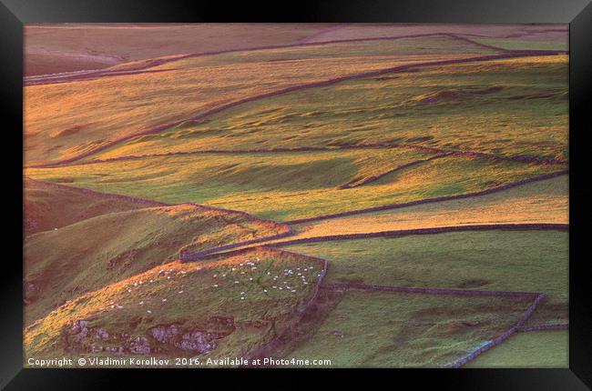 English Tuscany at dawn Framed Print by Vladimir Korolkov