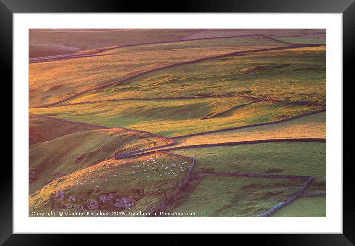 English Tuscany at dawn Framed Mounted Print by Vladimir Korolkov