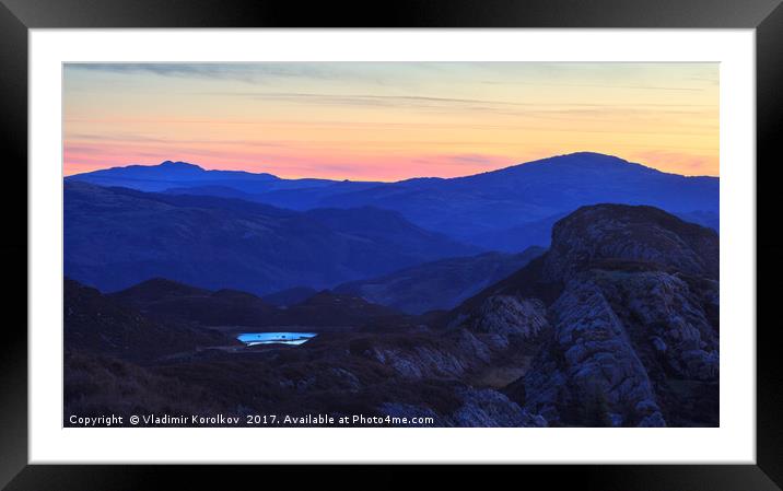 Early morning in Wales Framed Mounted Print by Vladimir Korolkov