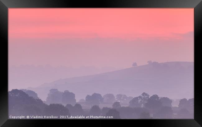 Early autumn near Thorpe Cloud Framed Print by Vladimir Korolkov