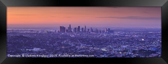 Good morning Los Angeles Framed Print by Vladimir Korolkov