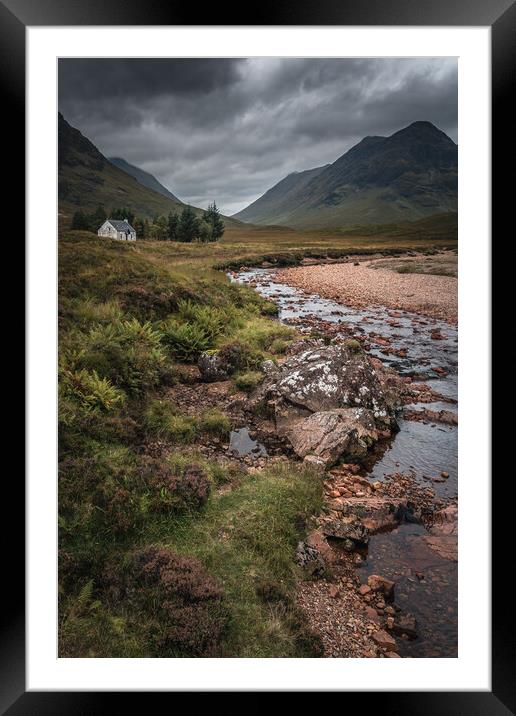 Lagangarbh Hut Glen Coe Framed Mounted Print by Miles Gray