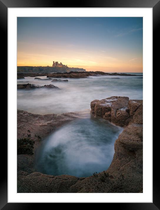 Tantallon Castle at Sunset Framed Mounted Print by Miles Gray