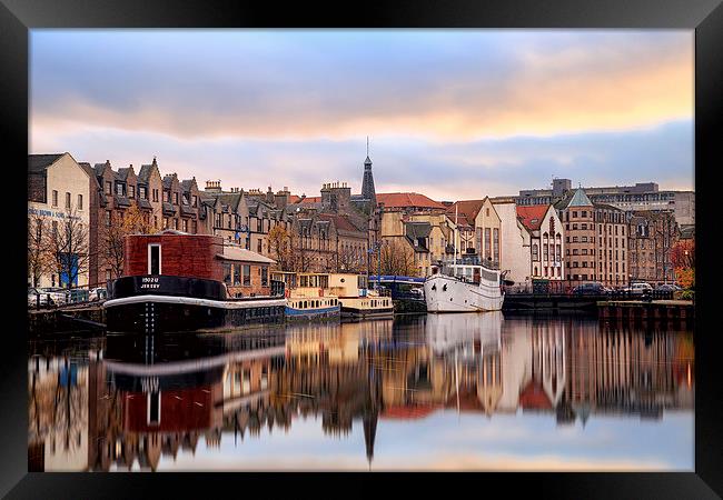  Leith Shore in Edinburgh Framed Print by Miles Gray