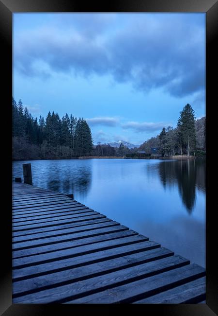 The Blue Hour, Loch Ard Framed Print by Miles Gray