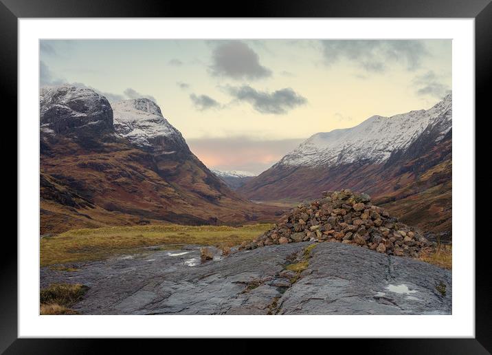The Three Sisters of Glencoe Framed Mounted Print by Miles Gray