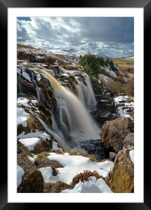 Loup of Fintry on the River Endrick, Stirlingshire Framed Mounted Print by Miles Gray