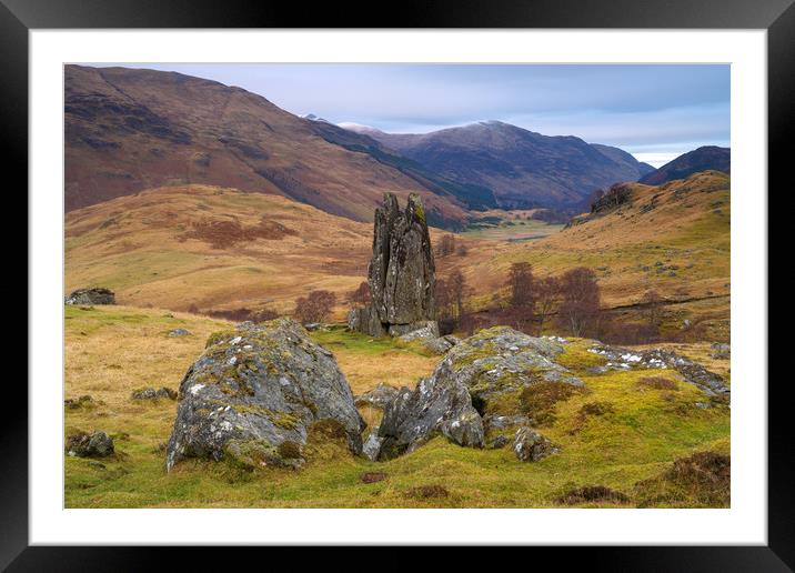 The Praying Hands, Glen Lyon Framed Mounted Print by Miles Gray
