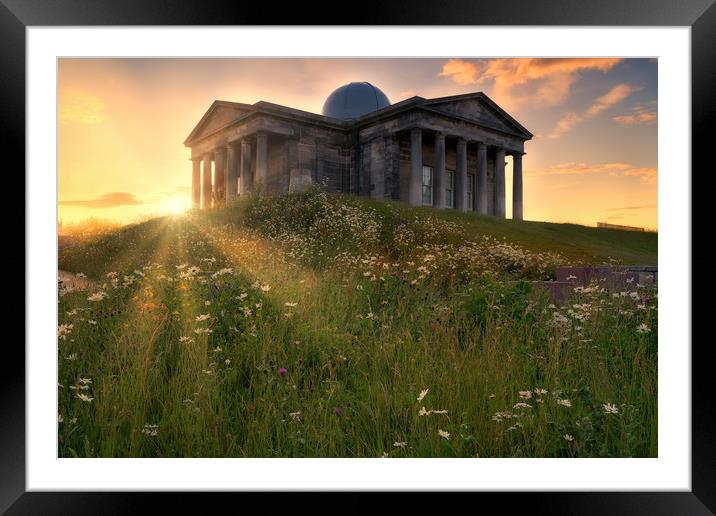 The City Observatory at Sunset Framed Mounted Print by Miles Gray