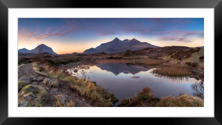 The Cuillin at Sunrise, Skye Framed Mounted Print by Miles Gray